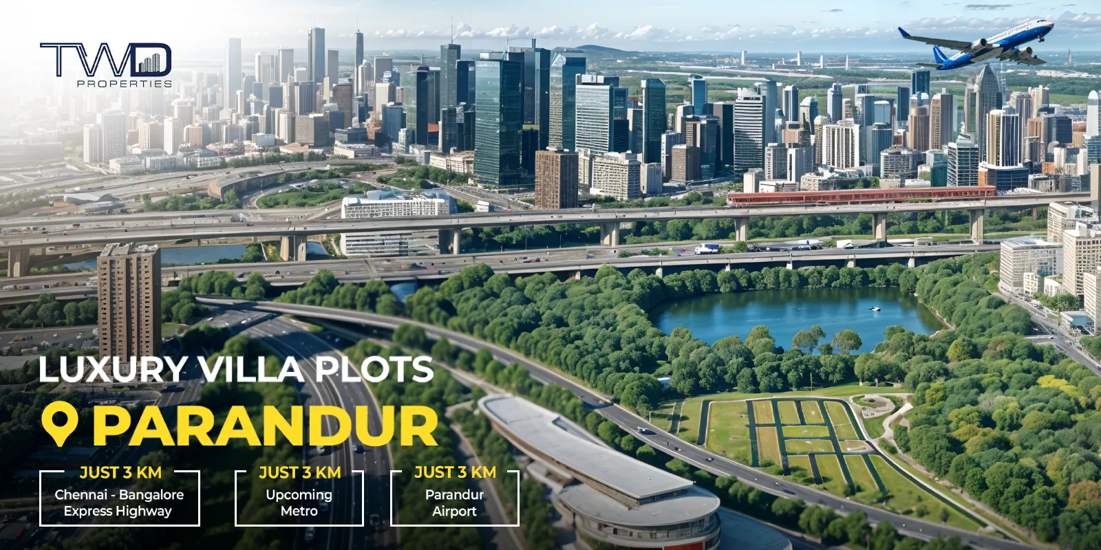 Villa plots for sale in Parandur – TWD KGF premium gated community
